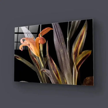 Orange Lily Glass Wall Art - Landscape Sizes - DIY - CreoGlass®