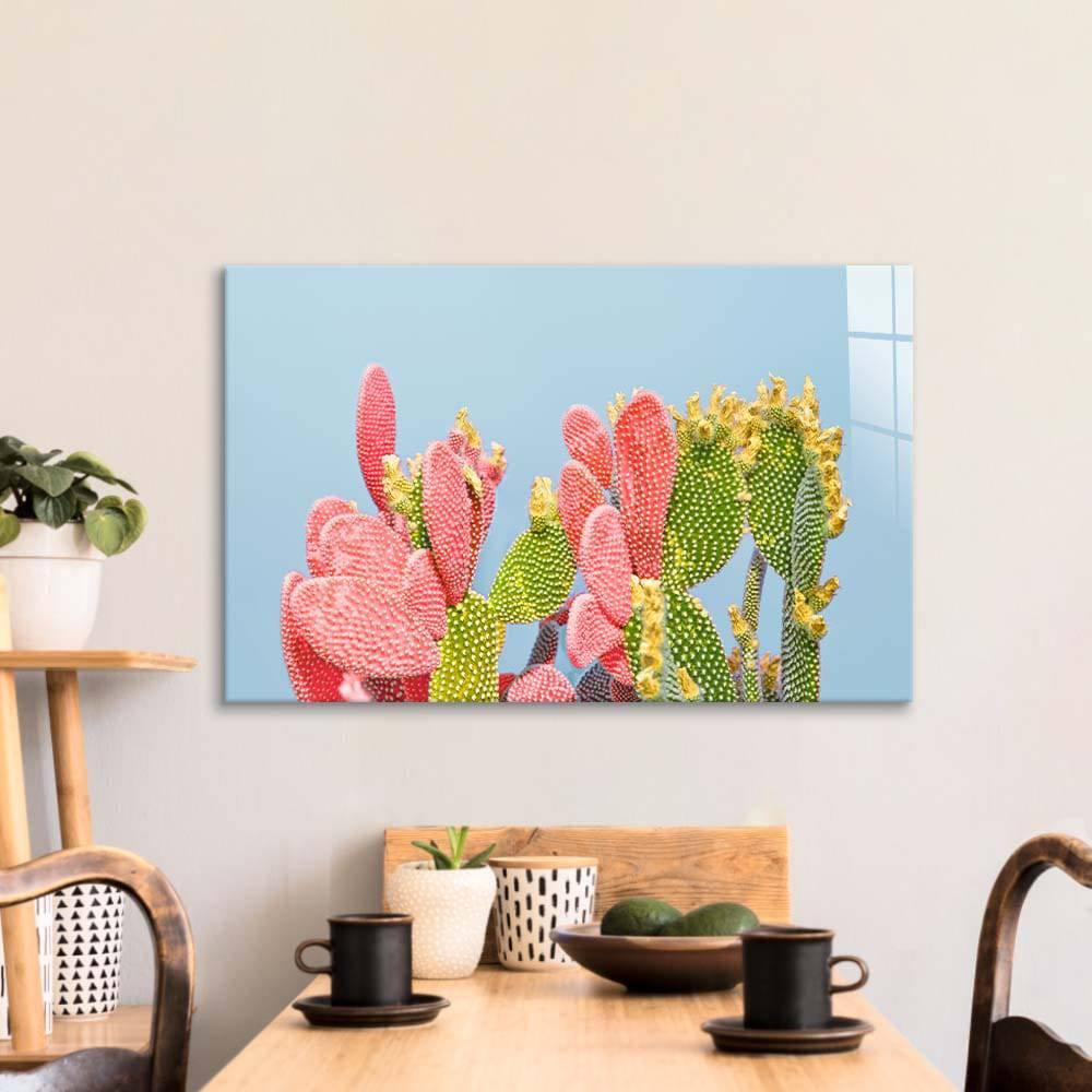 Pastel Cactus Glass Wall Art - DIY - CreoGlass®