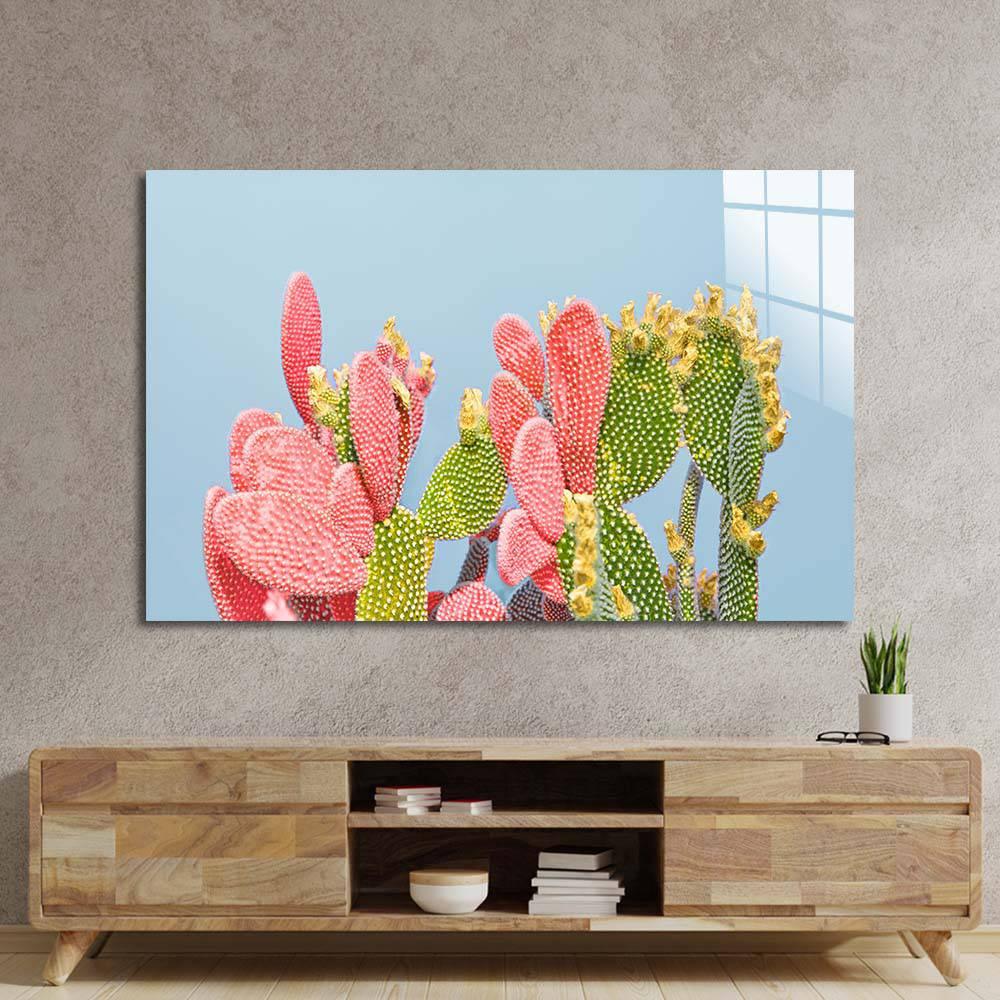 Pastel Cactus Glass Wall Art - DIY - CreoGlass®