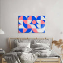Pastel Minimal Abstract Geometry Glass Wall Art - DIY - CreoGlass®
