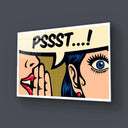 Pssst! Glass Wall Art - DIY - CreoGlass®