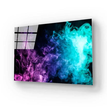 Purple and Blue Smoke Glass Wall Art - DIY - CreoGlass®