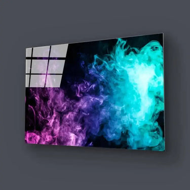 Purple and Blue Smoke Glass Wall Art - DIY - CreoGlass®