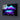 Purple Blue Lips in Black Background Glass Wall Art - DIY - CreoGlass®