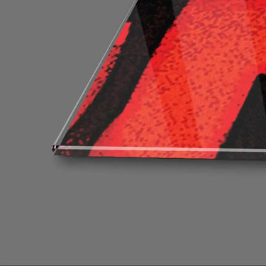 Red Abstraction Glass Wall Art - DIY - CreoGlass®