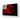 Red Rose with Black Background Glass Wall Art - DIY - CreoGlass®