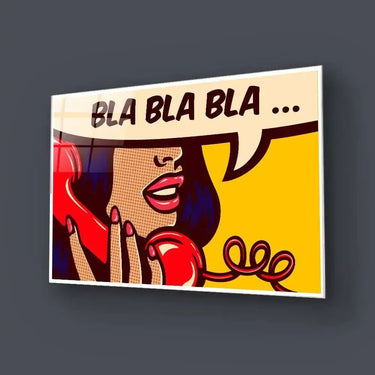 Retro Phone Call Glass Wall Art - DIY - CreoGlass®
