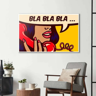 Retro Phone Call Glass Wall Art - DIY - CreoGlass®