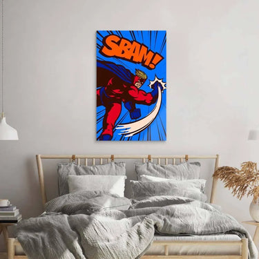 Retro Superhero Glass Wall Art - DIY - CreoGlass®