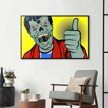 Retro Zombie Glass Wall Art - DIY - CreoGlass®