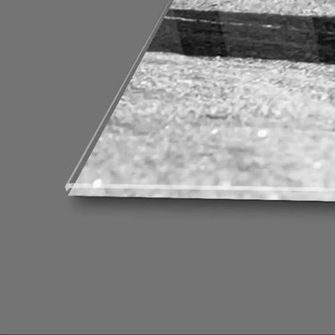 Rhino Black & White Photo Glass Wall Art - DIY - CreoGlass®