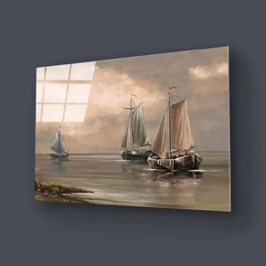 Sailing Boats Glass Wall Art - DIY - CreoGlass®