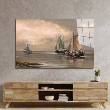 Sailing Boats Glass Wall Art - DIY - CreoGlass®