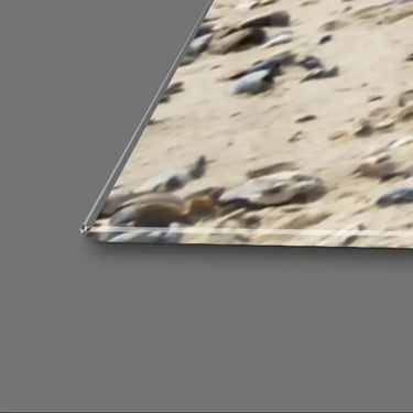 Scenic Beach Groins Glass Wall Art - DIY - CreoGlass®