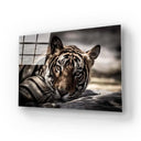 Sleepy Tiger Glass Wall Art - DIY - CreoGlass®