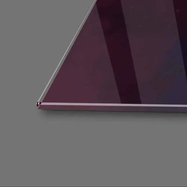 Snow Wolf Purple and Blue Glass Wall Art - DIY - CreoGlass®