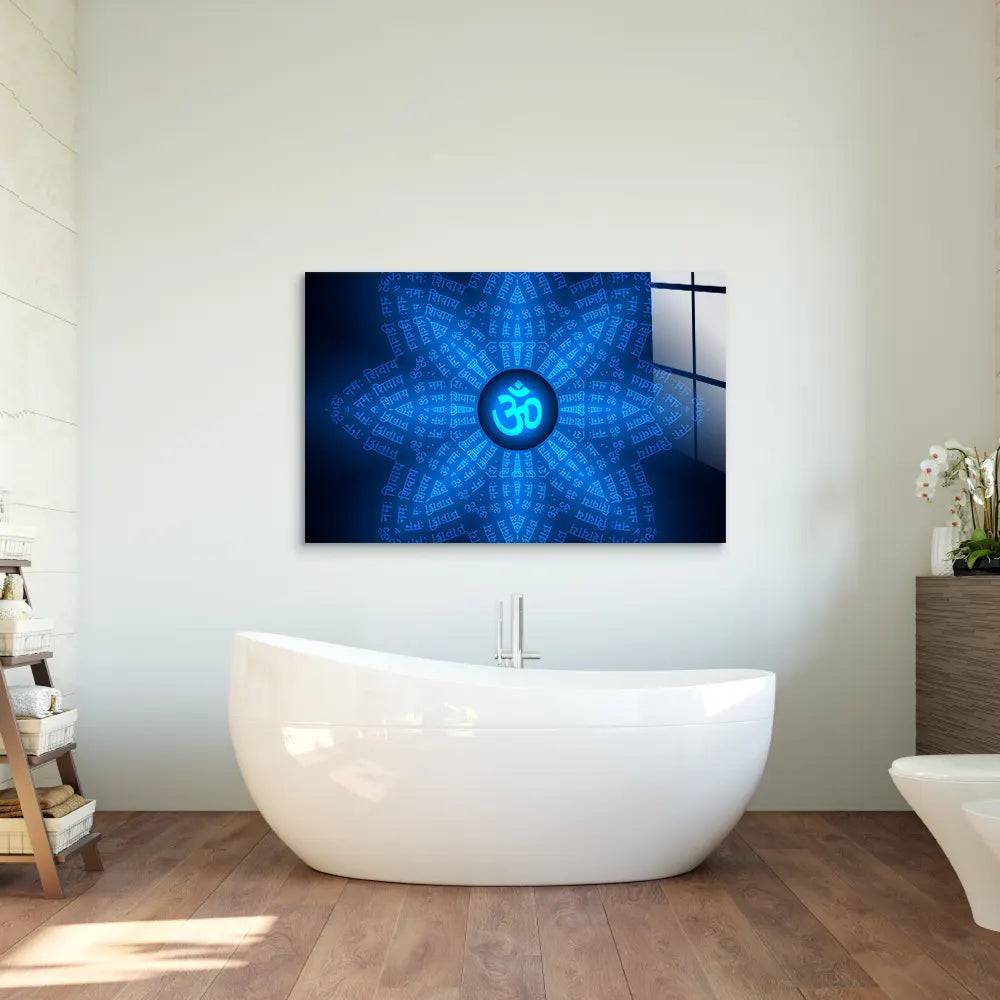 Spiritual Om Mantra Glass Wall Art - DIY - CreoGlass®