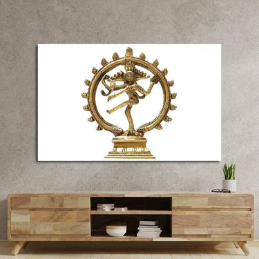 Statue Indian Hindu God Shiva Nataraja Glass Wall Art - DIY - CreoGlass®
