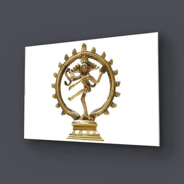 Statue Indian Hindu God Shiva Nataraja Glass Wall Art - DIY - CreoGlass®
