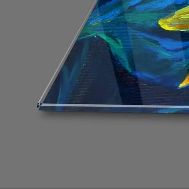 Sunset Flower Field Glass Wall Art - DIY - CreoGlass®