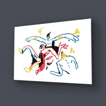 Teamwork Abstract Glass Wall Art - DIY - CreoGlass®