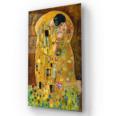 The Kiss, Gustav Klimt Glass Wall Art - DIY - CreoGlass®