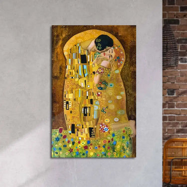 The Kiss, Gustav Klimt Glass Wall Art - DIY - CreoGlass®
