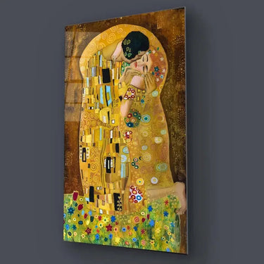 The Kiss, Gustav Klimt Glass Wall Art - DIY - CreoGlass®