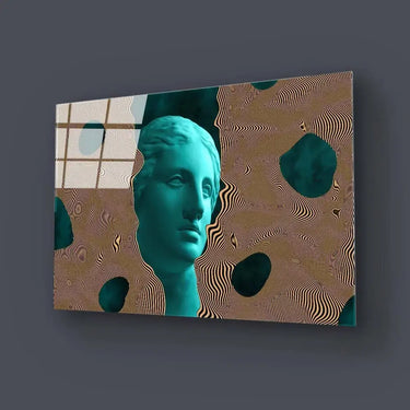Vaporwave Statue Glass Wall Art - DIY - CreoGlass®