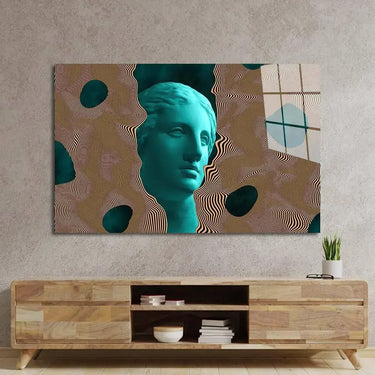 Vaporwave Statue Glass Wall Art - DIY - CreoGlass®