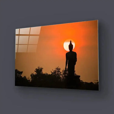 Walking buddha Glass Wall Art - DIY - CreoGlass®
