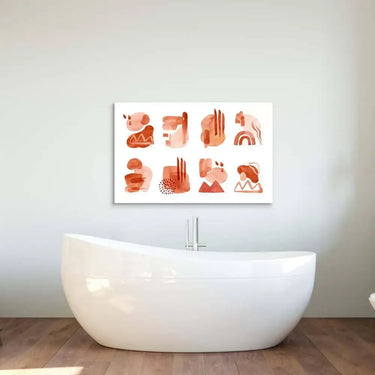 Watercolour Abstractions Glass Wall Art - DIY - CreoGlass®