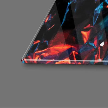 White and Gold Horse Collage Glass Wall Art - DIY - CreoGlass®