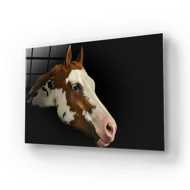 Young Horse Looking Glass Wall Art - DIY - CreoGlass®
