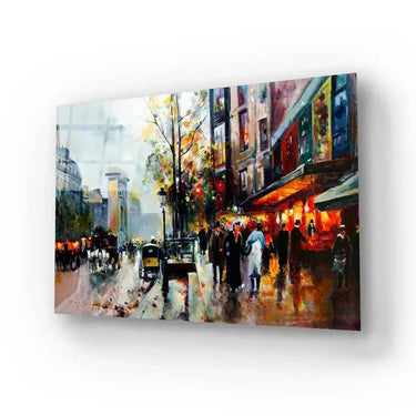 Autumn Streets Paris Glass Wall Art - DIY - CreoGlass®