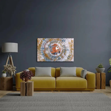 Abstract Expressionism Colorful Contemporary Pollock Glass Wall Art - DIY - CreoGlass®