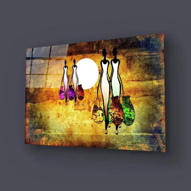 Africa Retro Vintage Style Glass Wall Art - DIY - CreoGlass®