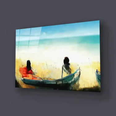 By Sea I Boat Glass Wall Art - DIY - CreoGlass®