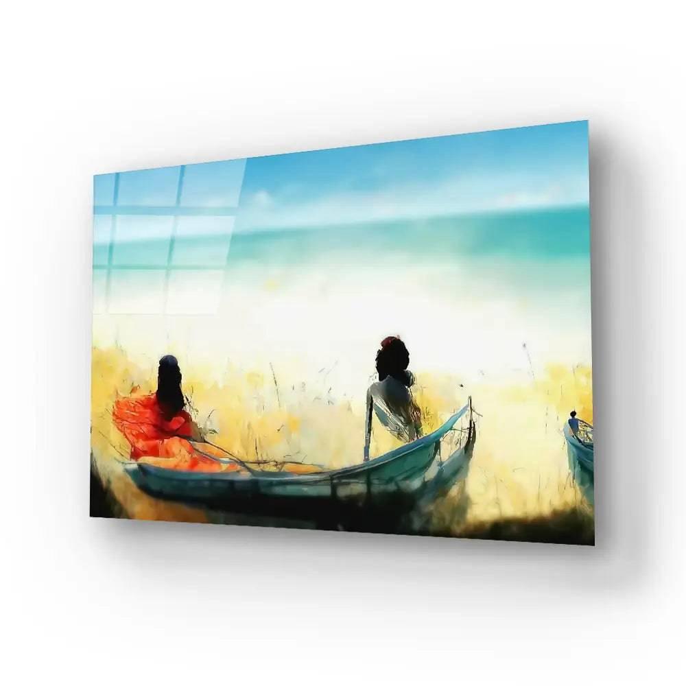 By Sea I Boat Glass Wall Art - DIY - CreoGlass®