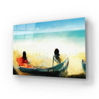 By Sea I Boat Glass Wall Art - DIY - CreoGlass®