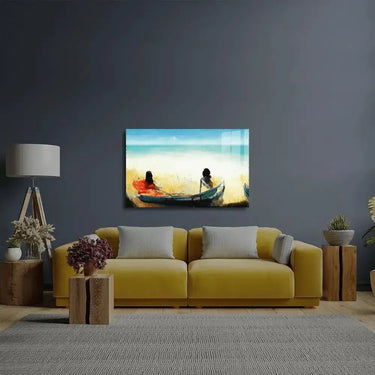 By Sea I Boat Glass Wall Art - DIY - CreoGlass®