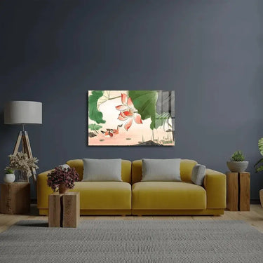 Chinese Style Lotus Glass Wall Art - DIY - CreoGlass®