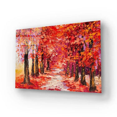 Colorful Autumn Trees Glass Wall Art - DIY - CreoGlass®