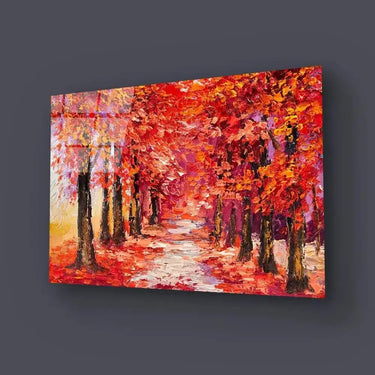 Colorful Autumn Trees Glass Wall Art - DIY - CreoGlass®