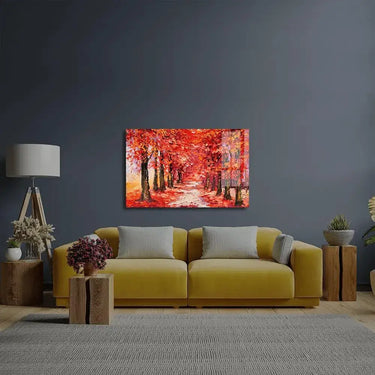 Colorful Autumn Trees Glass Wall Art - DIY - CreoGlass®