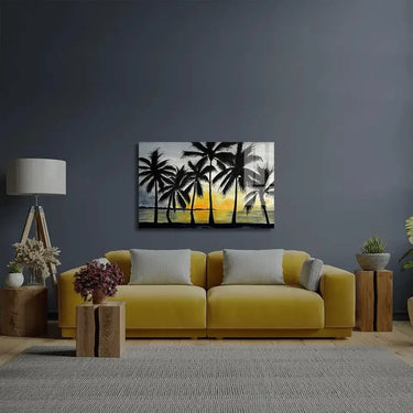 Dancing Palms Glass Wall Art - DIY - CreoGlass®