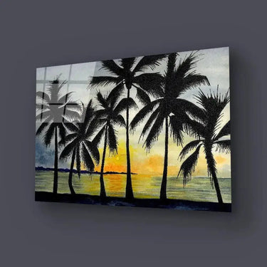 Dancing Palms Glass Wall Art - DIY - CreoGlass®