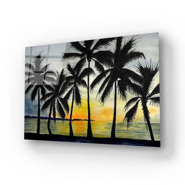 Dancing Palms Glass Wall Art - DIY - CreoGlass®