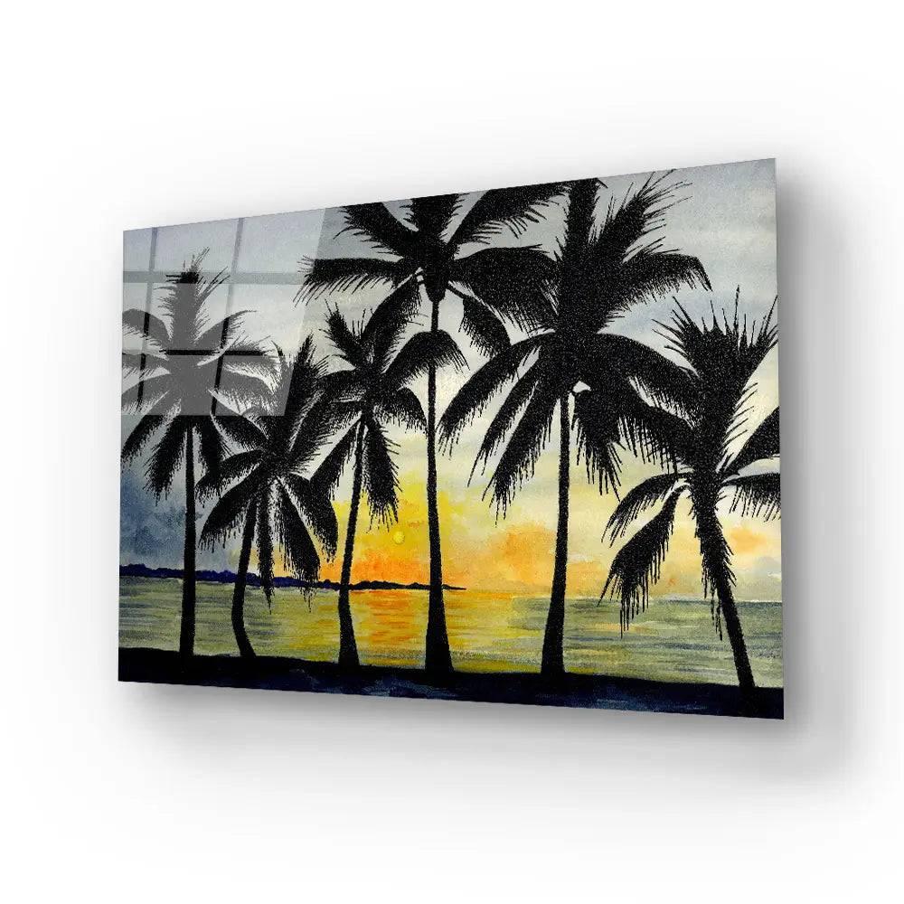 Dancing Palms Glass Wall Art - DIY - CreoGlass®