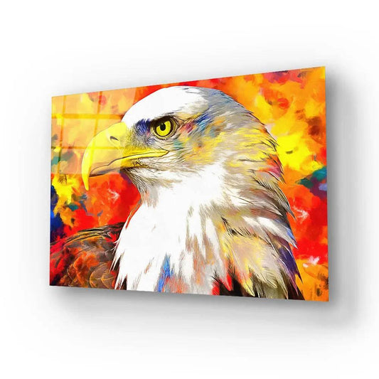 Eagle Artist Animal Glass Wall Art - DIY - CreoGlass®